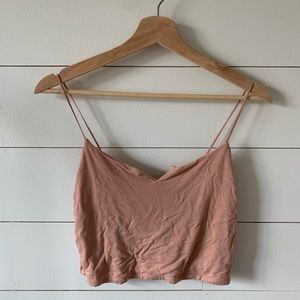 Rustic Pink Cropped Tank